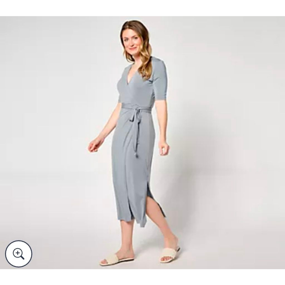 NWT Barefoot Dreams Cozychic Ultra Light Wrap Dress Size 2X